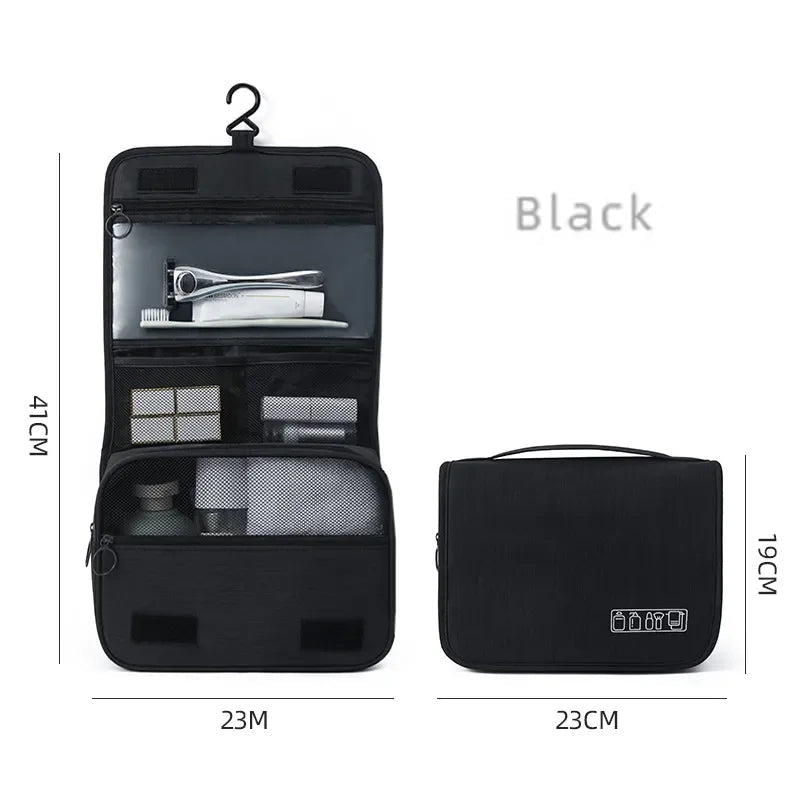 Men's Oxford Fabric Portable Toiletries Bag Organizer Travel Storage Pouch - Skybound Travel