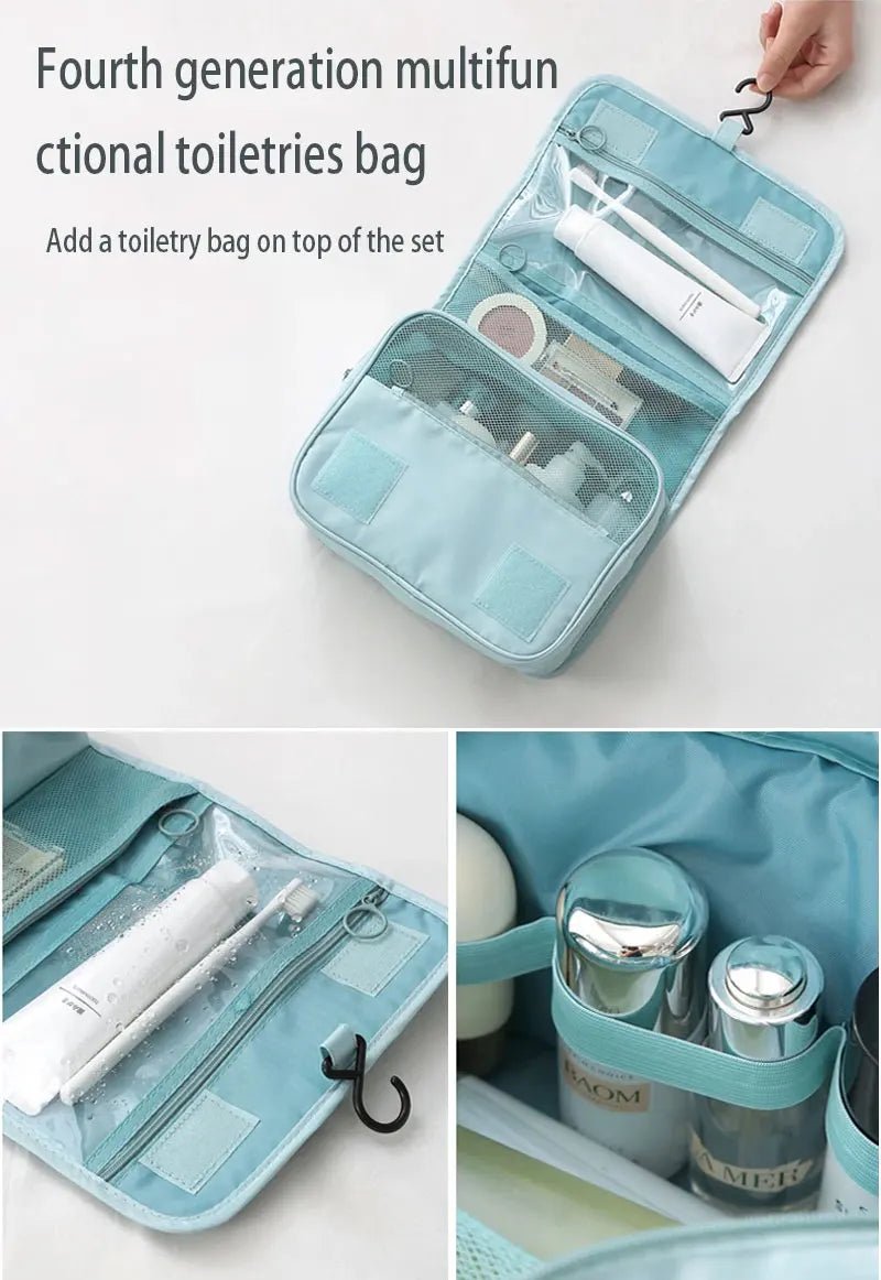 10/7 Pcs Set Travel Organizer Storage Bags Suitcase Packing Cubes Cases Portable Wardrobe Luggage Clothes Shoe Pouch Fold - Skybound Travel