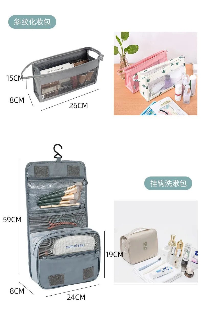 10/7 Pcs Set Travel Organizer Storage Bags Suitcase Packing Cubes Cases Portable Wardrobe Luggage Clothes Shoe Pouch Fold - Skybound Travel