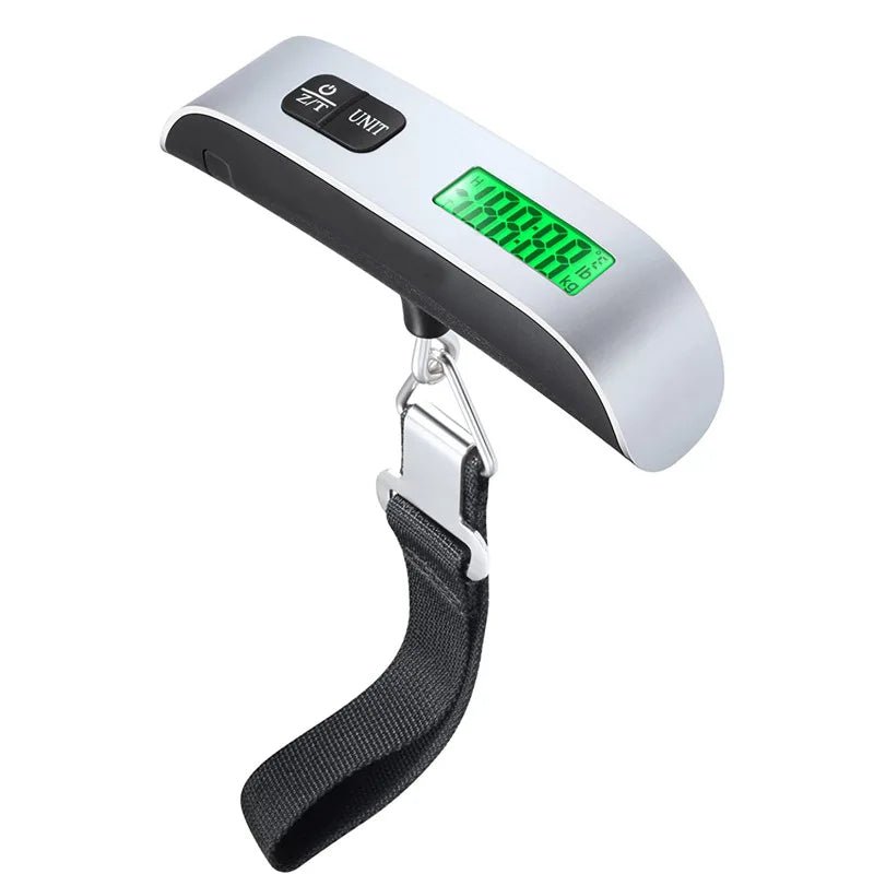 110lb/50kg Portable Scale Digital LCD Display Electronic Luggage Hanging Suitcase Travel Weighs Baggage Bag Weight Balance Tools - Skybound Travel