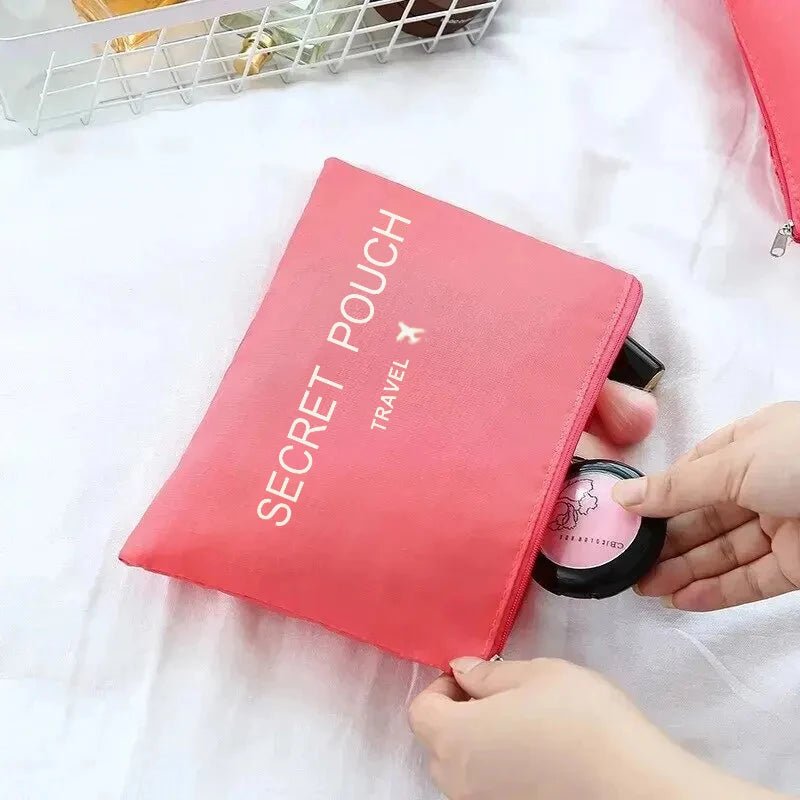 6 Pcs/Set Pink/Blue/Grey Travel Storage Bag Large Capacity Waterproof Luggage Clothing Underwear Storage Bag Bag With Zipper - Skybound Travel