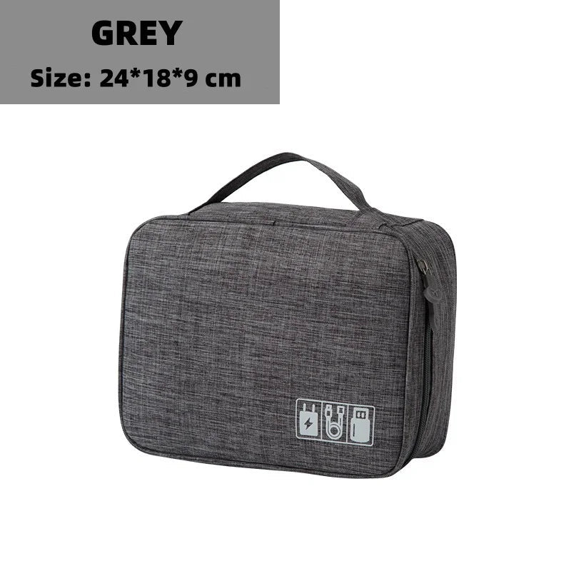 Cable Storage Bag Waterproof Digital Electronic Organizer Portable USB Data Line Charger Plug Storage Bag Travel Cable Organizer - Skybound Travel