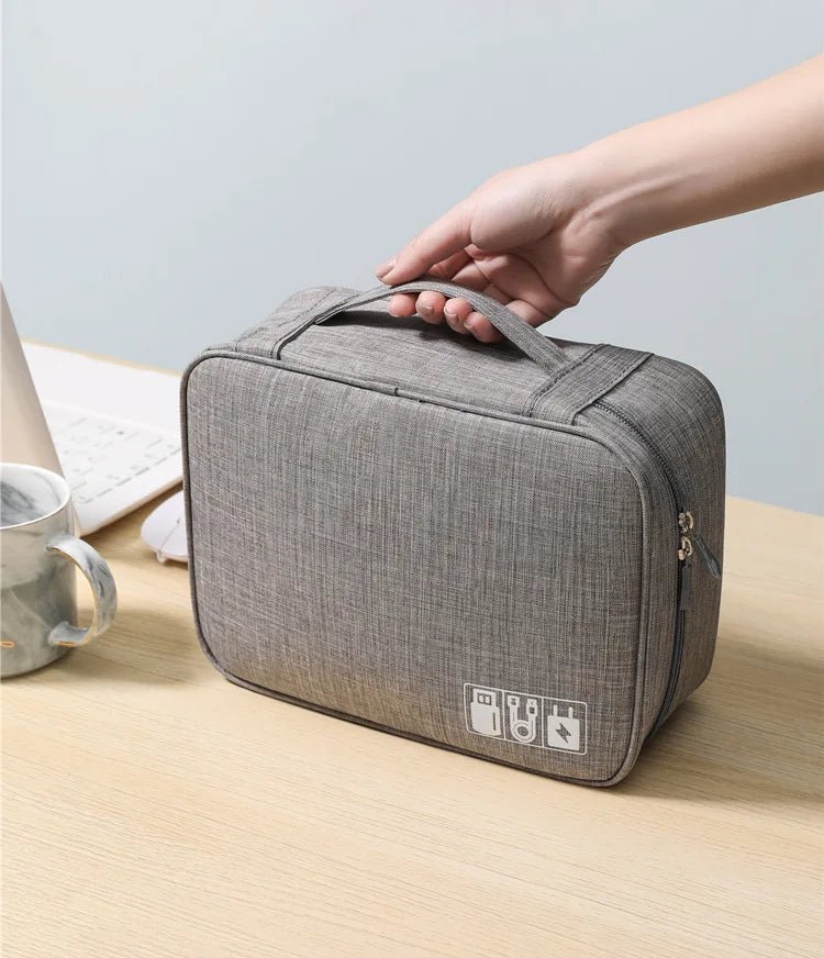 Cable Storage Bag Waterproof Digital Electronic Organizer Portable USB Data Line Charger Plug Storage Bag Travel Cable Organizer - Skybound Travel