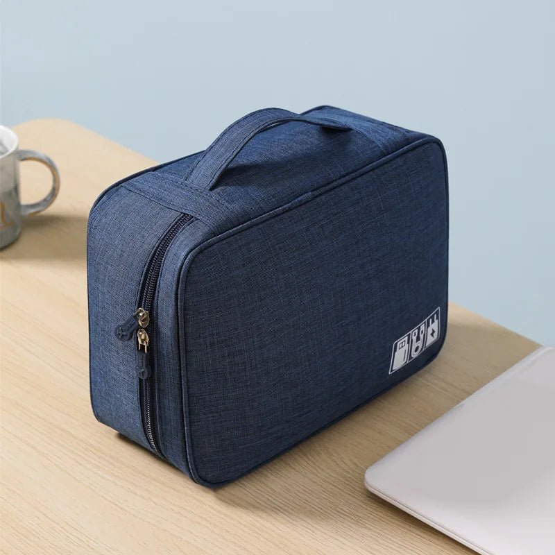Cable Storage Bag Waterproof Digital Electronic Organizer Portable USB Data Line Charger Plug Storage Bag Travel Cable Organizer - Skybound Travel