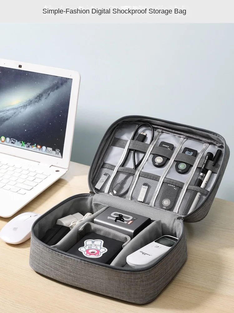 Cable Storage Bag Waterproof Digital Electronic Organizer Portable USB Data Line Charger Plug Storage Bag Travel Cable Organizer - Skybound Travel