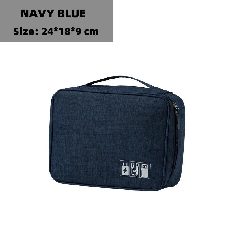 Cable Storage Bag Waterproof Digital Electronic Organizer Portable USB Data Line Charger Plug Storage Bag Travel Cable Organizer - Skybound Travel