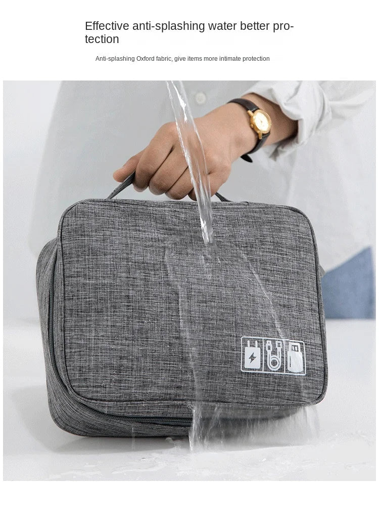 Cable Storage Bag Waterproof Digital Electronic Organizer Portable USB Data Line Charger Plug Storage Bag Travel Cable Organizer - Skybound Travel
