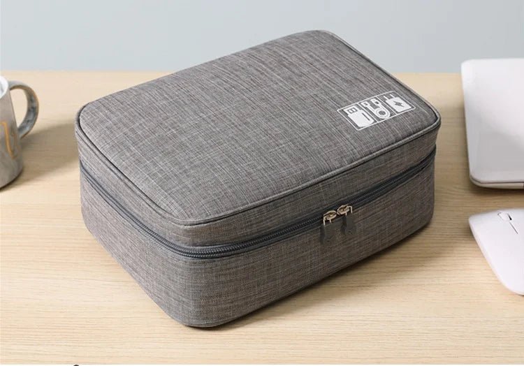 Cable Storage Bag Waterproof Digital Electronic Organizer Portable USB Data Line Charger Plug Storage Bag Travel Cable Organizer - Skybound Travel