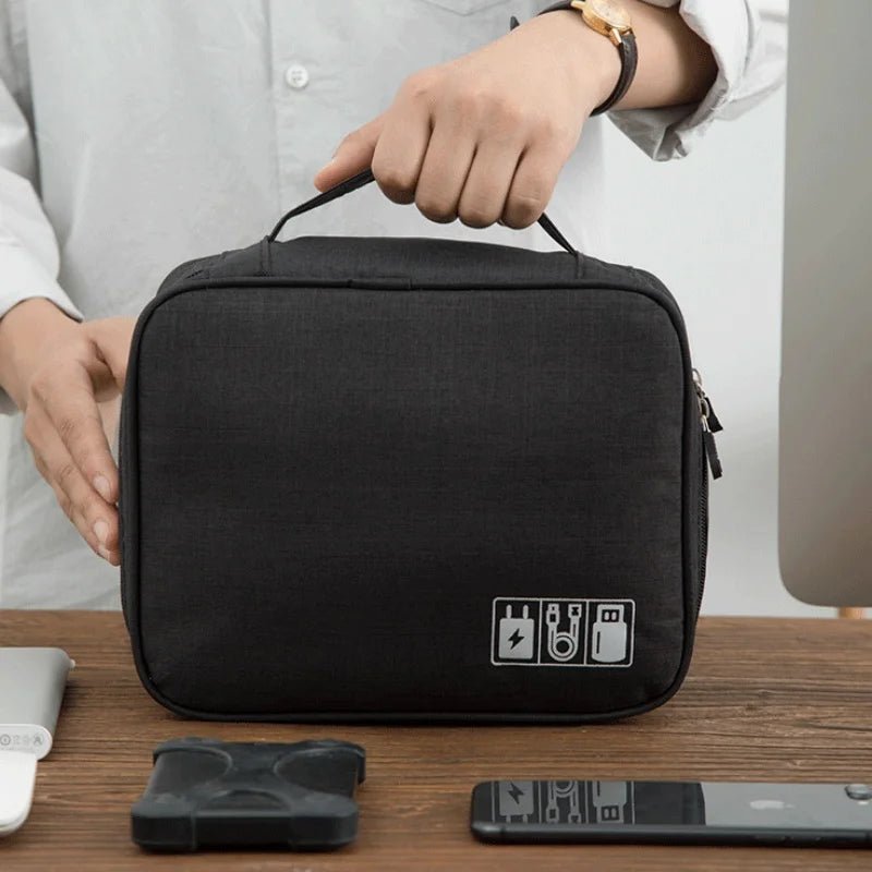 Cable Storage Bag Waterproof Digital Electronic Organizer Portable USB Data Line Charger Plug Storage Bag Travel Cable Organizer - Skybound Travel