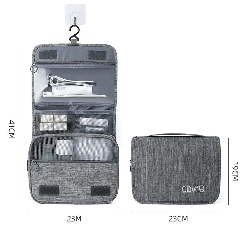 Men's Oxford Fabric Portable Toiletries Bag Organizer Travel Storage Pouch - Skybound Travel