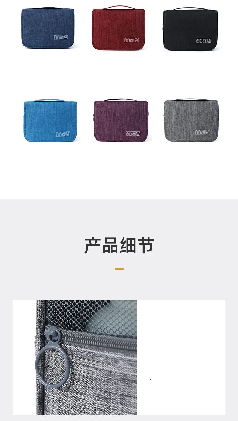 Men's Oxford Fabric Portable Toiletries Bag Organizer Travel Storage Pouch - Skybound Travel
