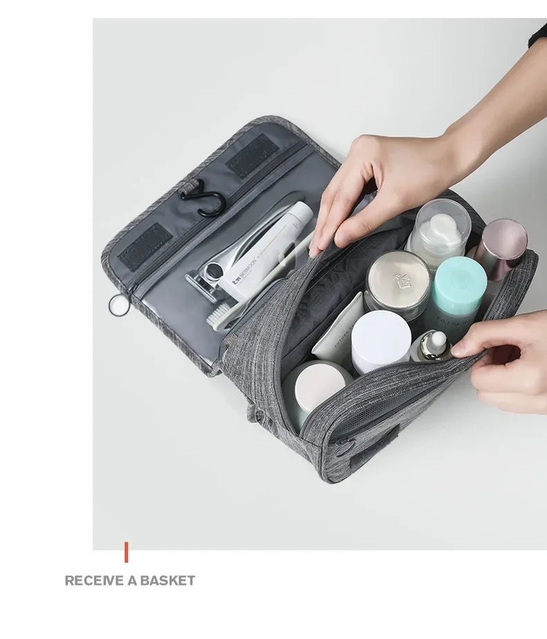 Men's Oxford Fabric Portable Toiletries Bag Organizer Travel Storage Pouch - Skybound Travel