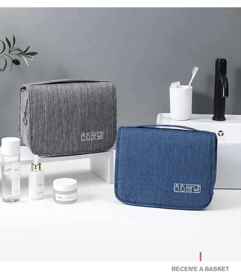 Men's Oxford Fabric Portable Toiletries Bag Organizer Travel Storage Pouch - Skybound Travel
