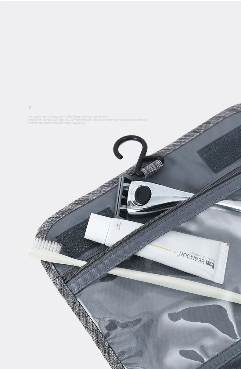 Men's Oxford Fabric Portable Toiletries Bag Organizer Travel Storage Pouch - Skybound Travel