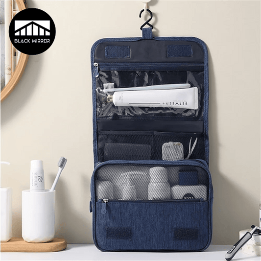 Portable Toiletry Washbag with Hanging Hook Waterproof Women Bathroom Cosmetic Storage Bag Large Capacity Travel Men Makeup Case - Skybound Travel